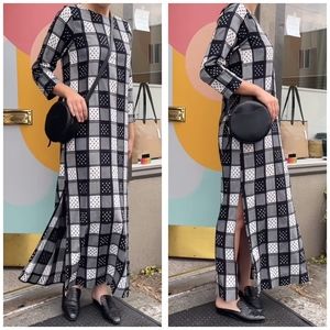 Ace & Jig Maxi Dress XL Black White Check